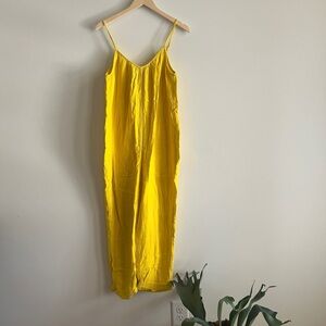 Cotton gauze Universal Thread from Target jumpsuit size medium, bright yellow